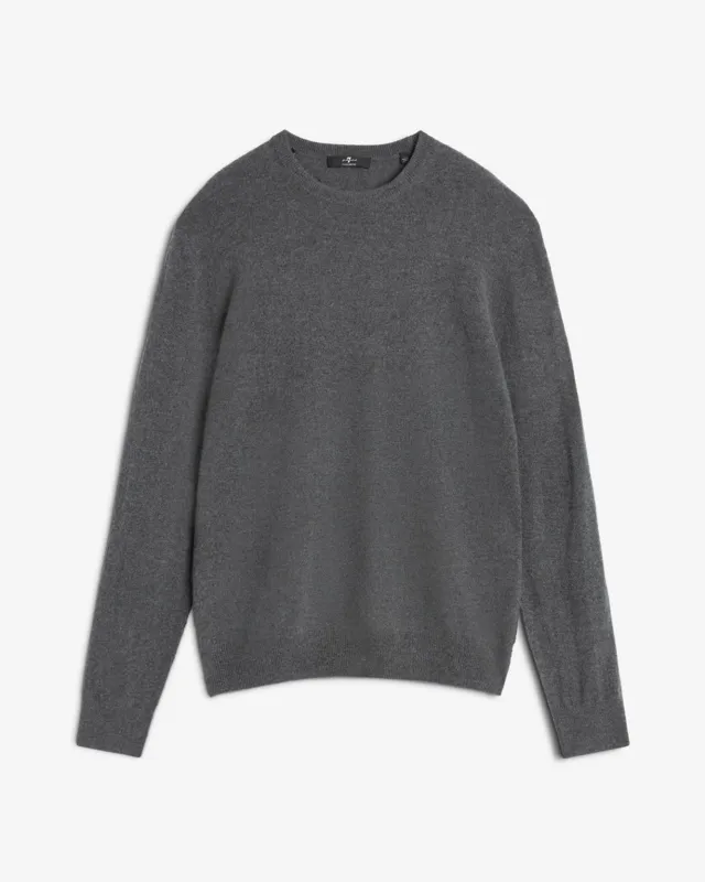 Cashmere Crewneck Sweater In Korat sold by 7 For All Mankind