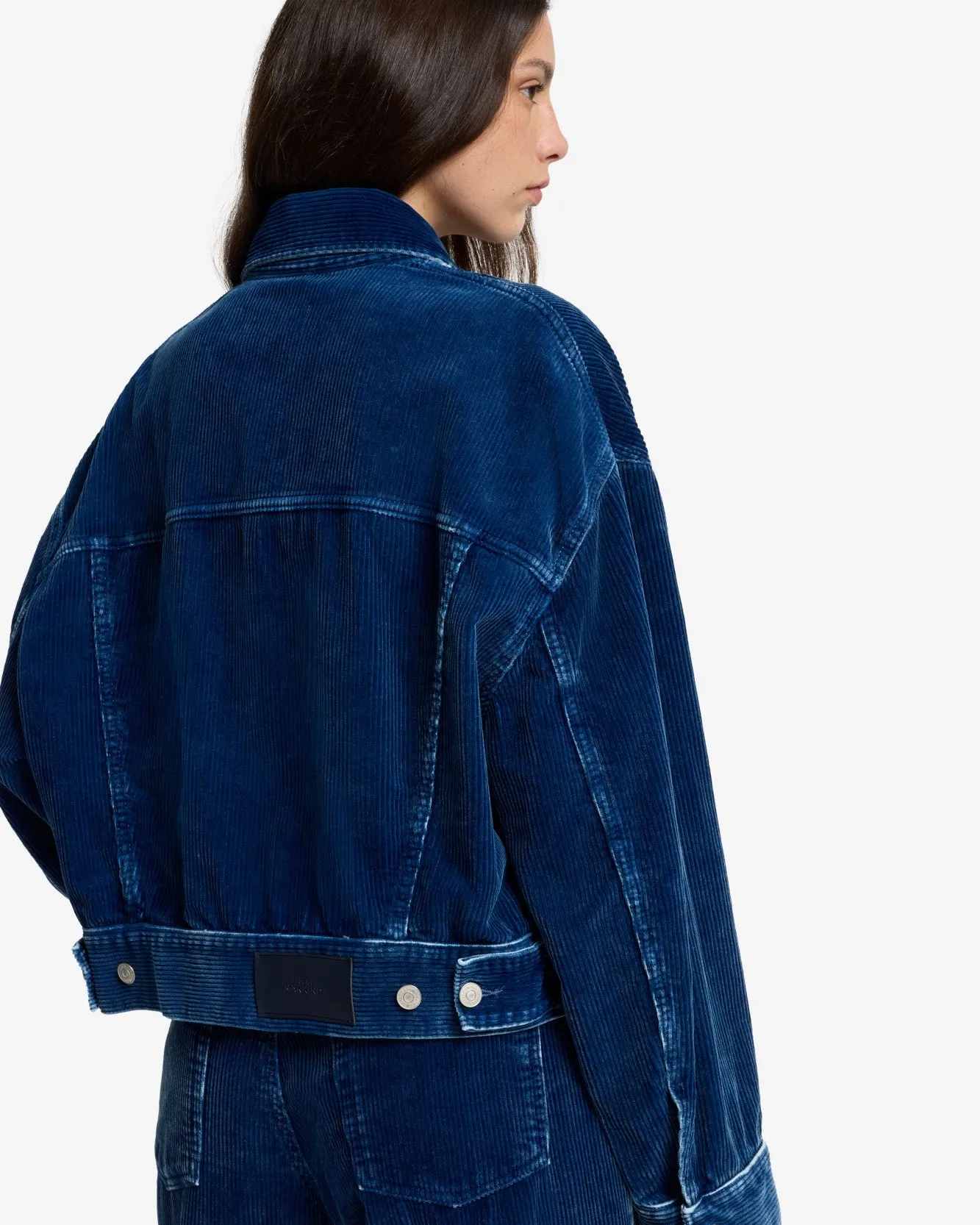 Corduroy Oli Cropped Trucker in Oxnard sold by 7 For All Mankind product image thumbnail 4