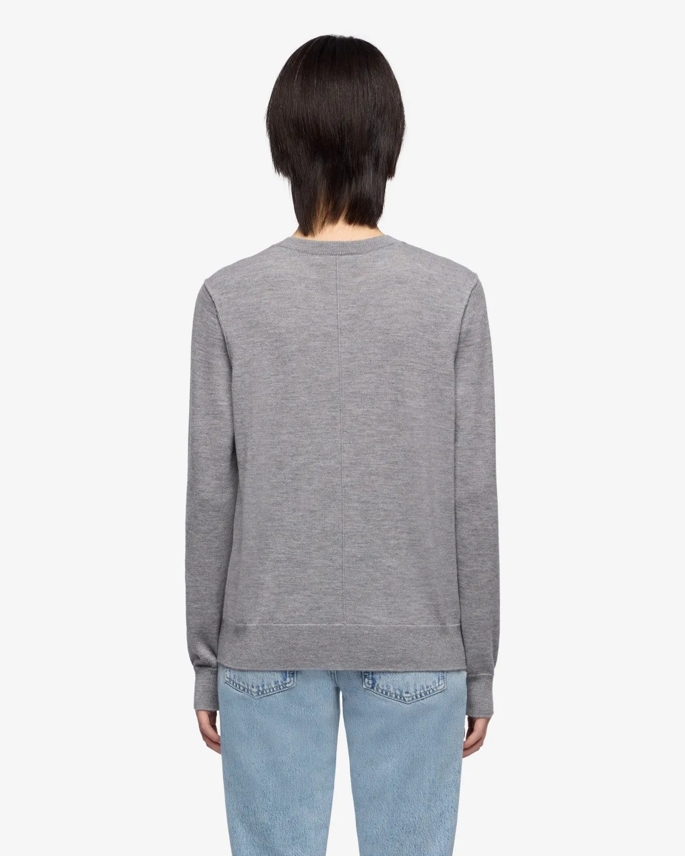 Cashmere Crewneck Sweater in Slate sold by 7 For All Mankind product image thumbnail 5