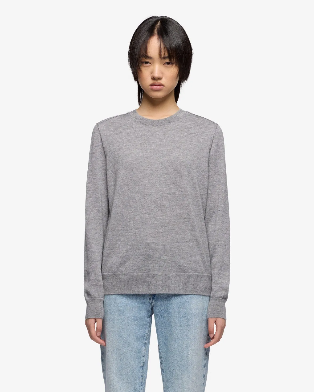 Cashmere Crewneck Sweater in Slate sold by 7 For All Mankind product image thumbnail 2