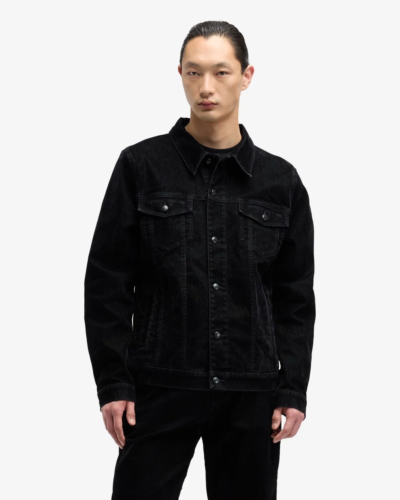 Flock Denim Perfect Jacket in Lava Rocks sold by 7 For All Mankind product image thumbnail 2