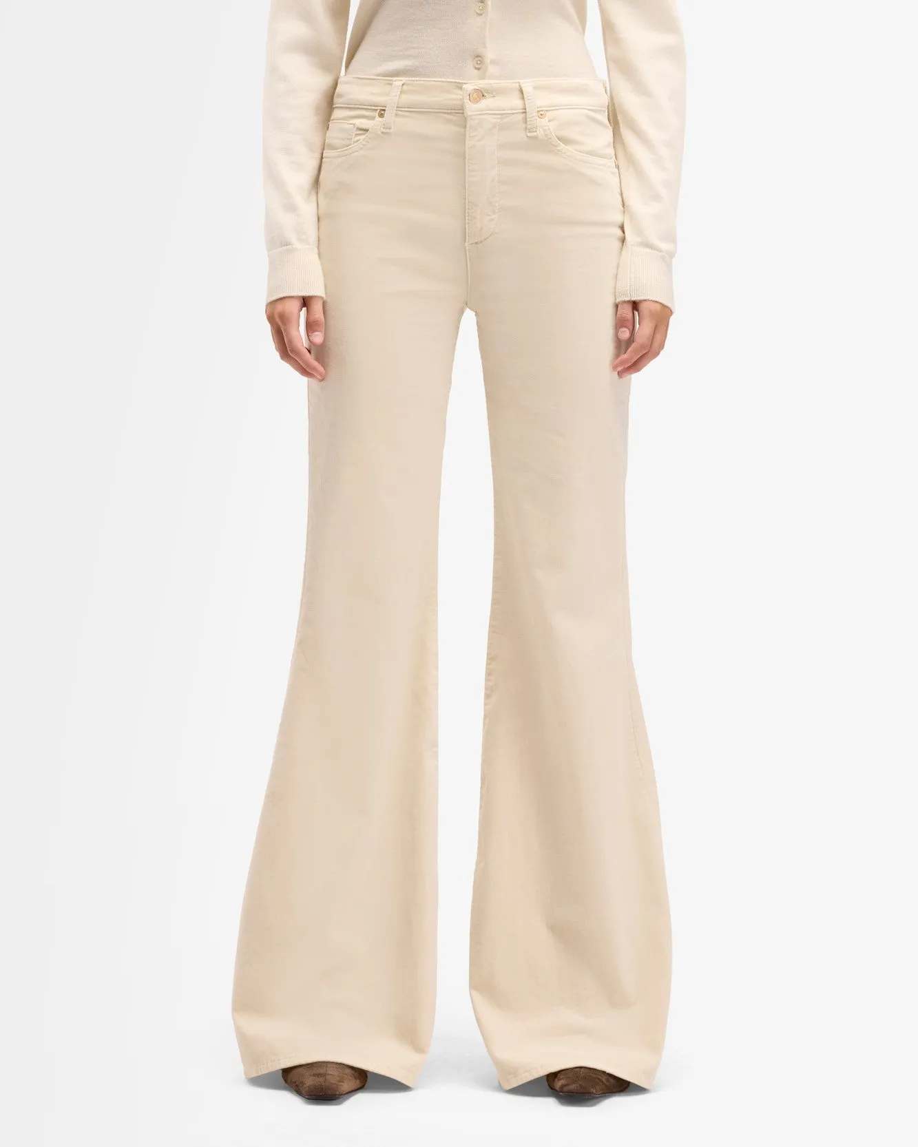 Velvet Retro Flare in Natural sold by 7 For All Mankind product image thumbnail 3