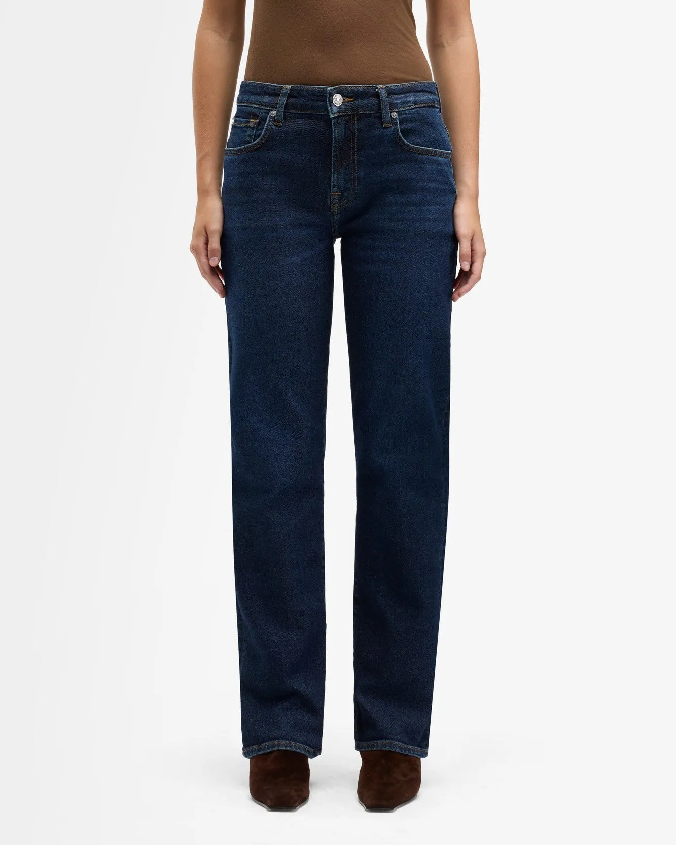 Luxe Vintage Calie Straight in Bluecrest sold by 7 For All Mankind product image thumbnail 3