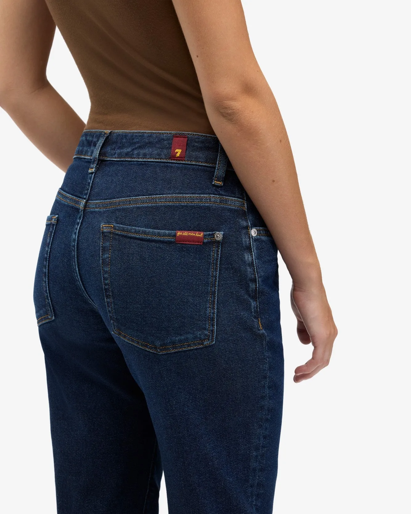 Luxe Vintage Calie Straight in Bluecrest sold by 7 For All Mankind product image thumbnail 4