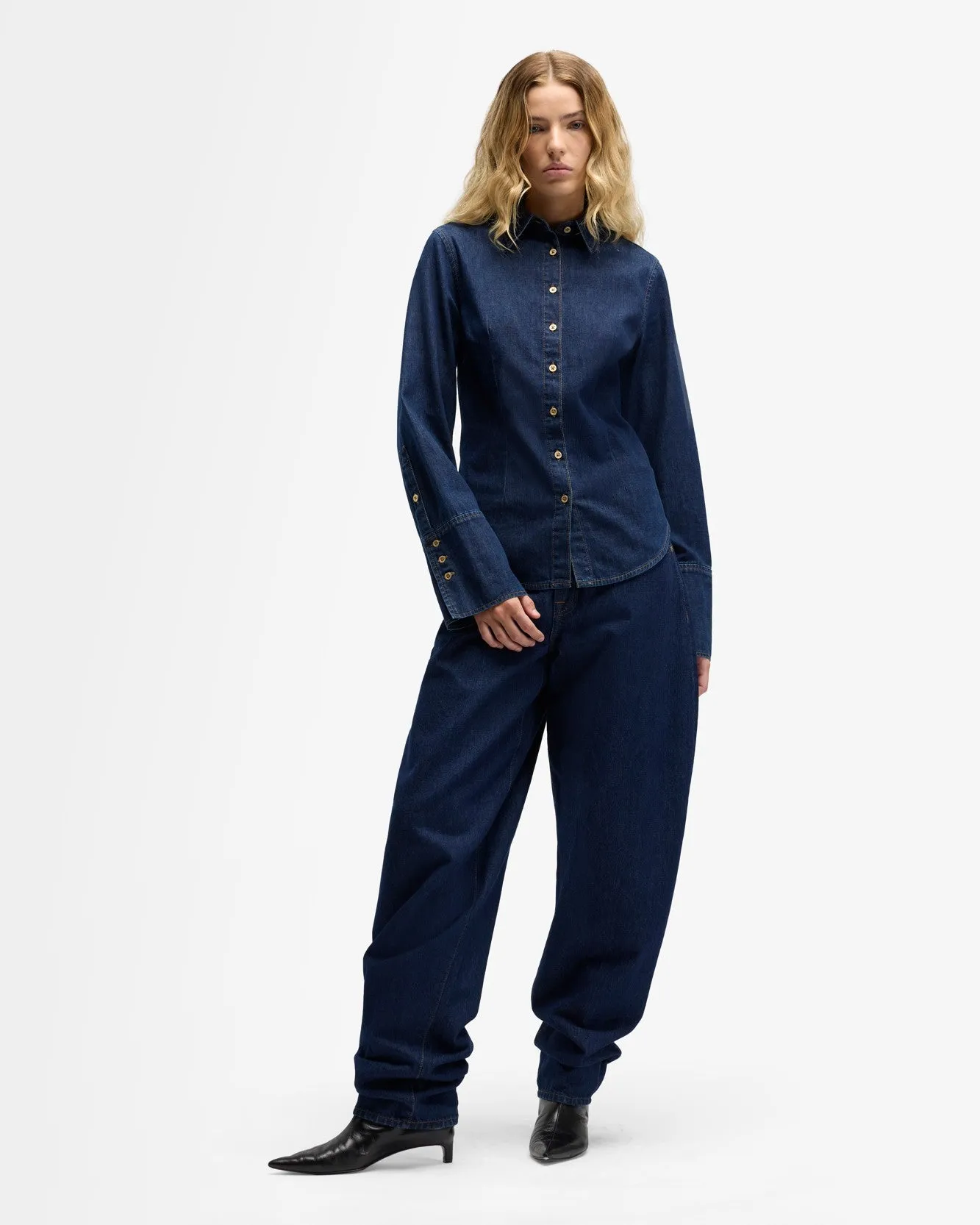 MANKIND Shaped Shirt in Indigo Soul sold by 7 For All Mankind product image thumbnail 3