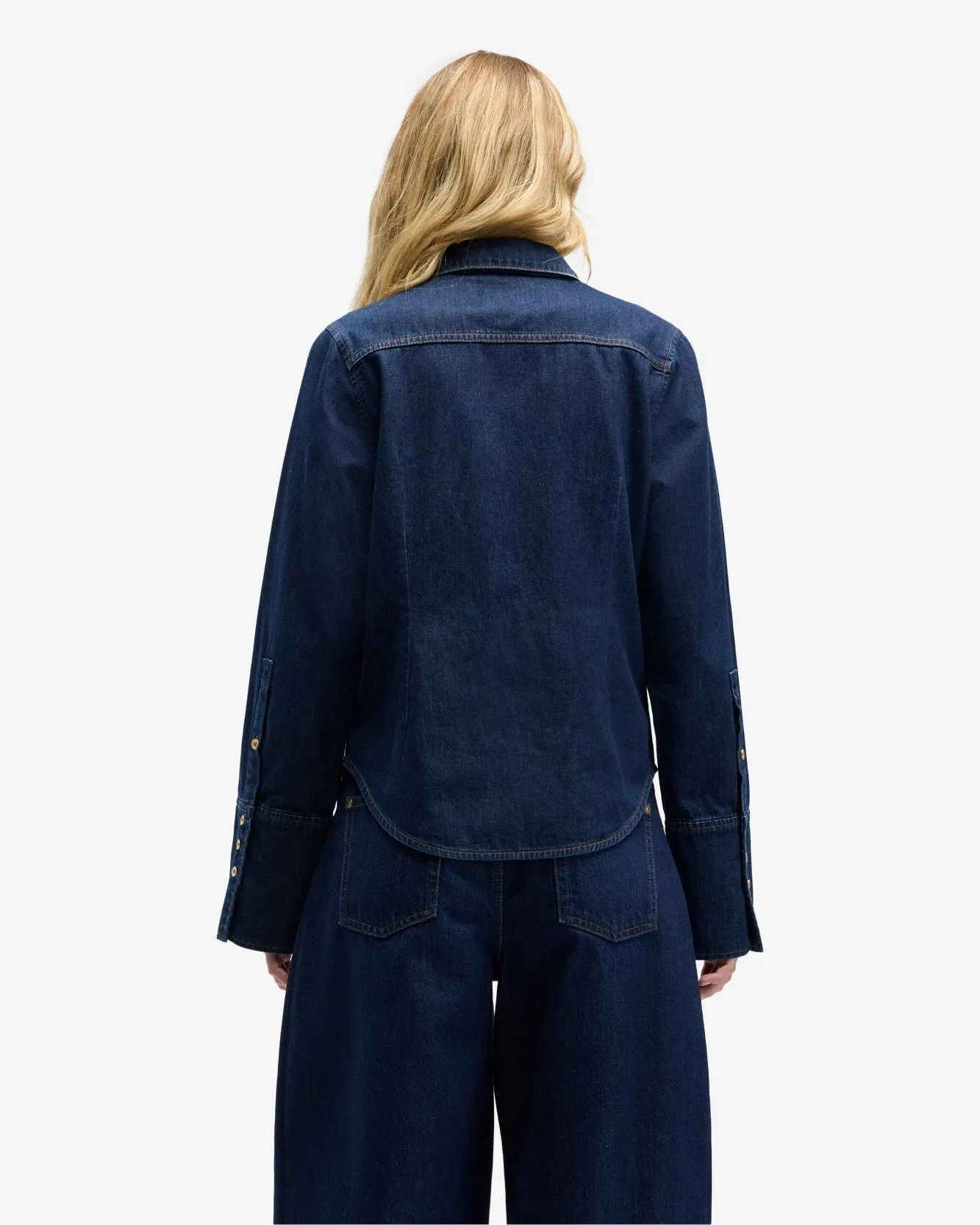 MANKIND Shaped Shirt in Indigo Soul sold by 7 For All Mankind product image thumbnail 5