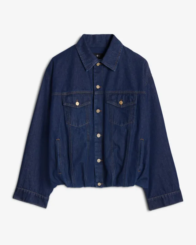 MANKIND Gathered Jacket in Indigo Soul sold by 7 For All Mankind