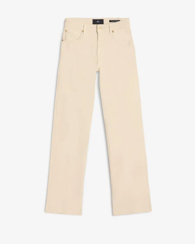 Luxe Vintage Calie Straight in Oatmeal sold by 7 For All Mankind