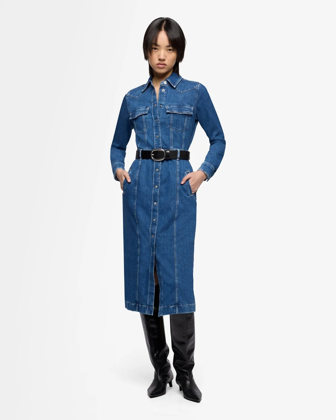 Left Hand Luxe Dress in Missy sold by 7 For All Mankind product image thumbnail 3