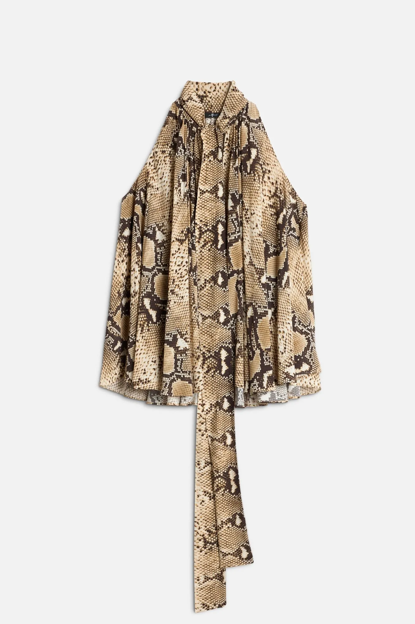 SLEEVELESS BLOUSE in Viscose Ecru sold by 7 For All Mankind