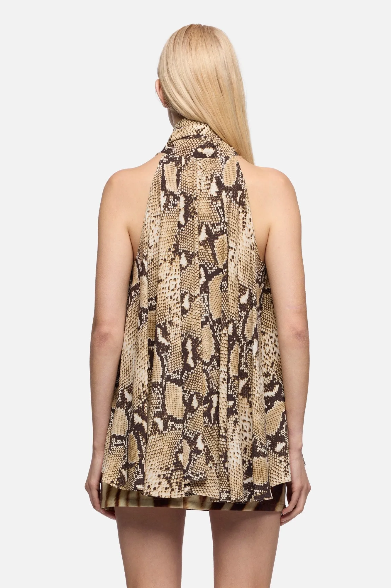 SLEEVELESS BLOUSE in Viscose Ecru sold by 7 For All Mankind product image thumbnail 5