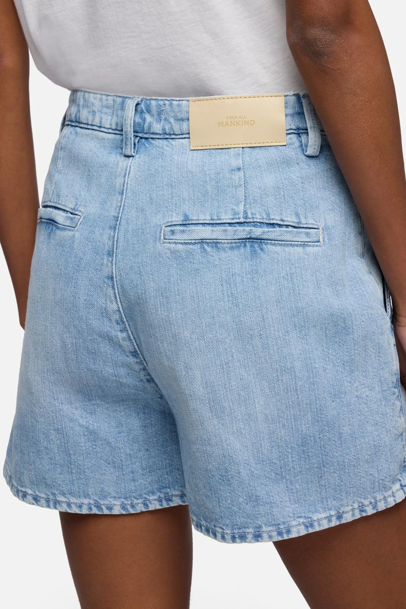 OFF SHOULDER BLOUSE in Silk Optical White sold by 7 For All Mankind product image thumbnail 4