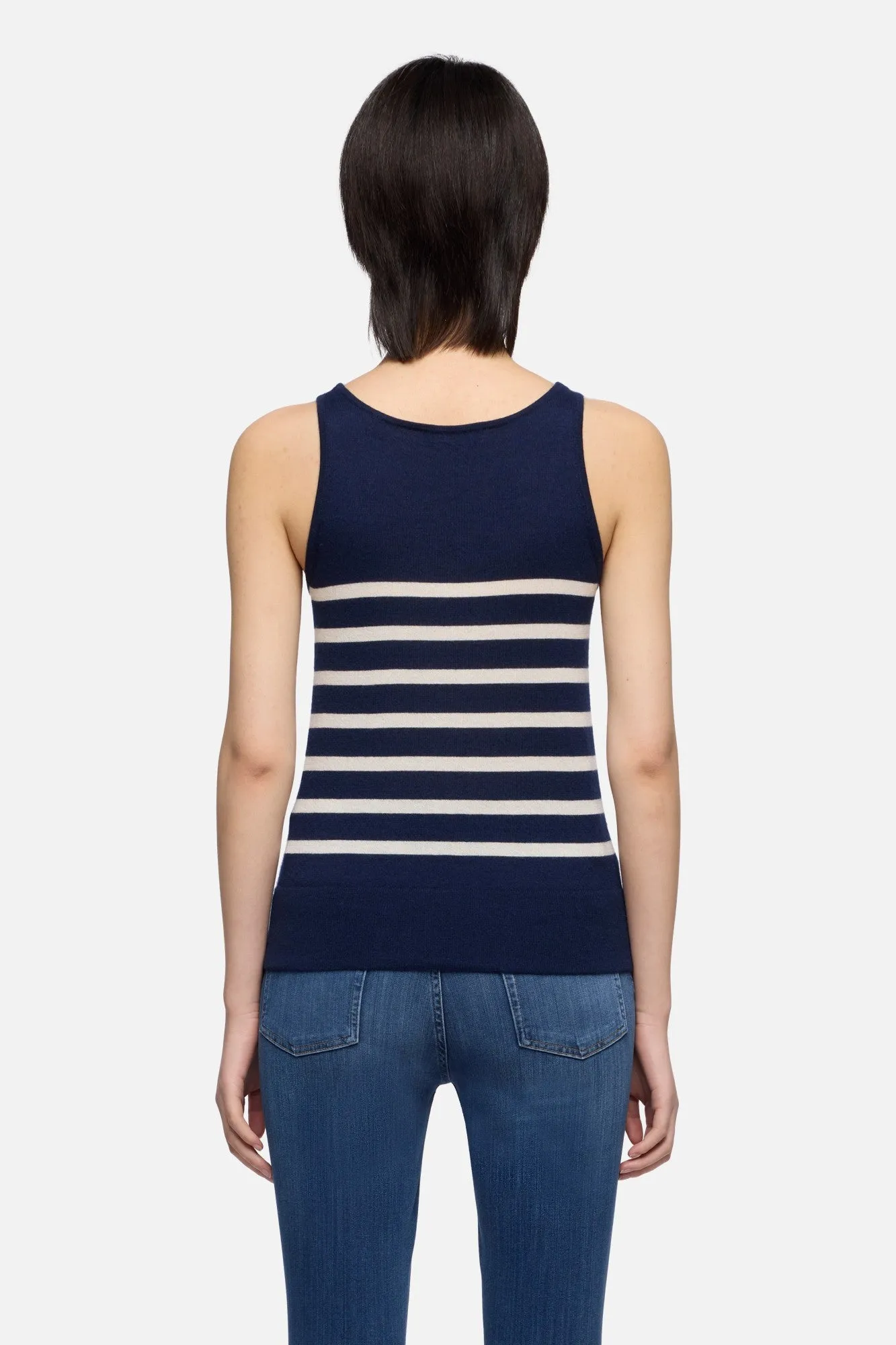 TANK in Cashmere Striped Ink sold by 7 For All Mankind product image thumbnail 5