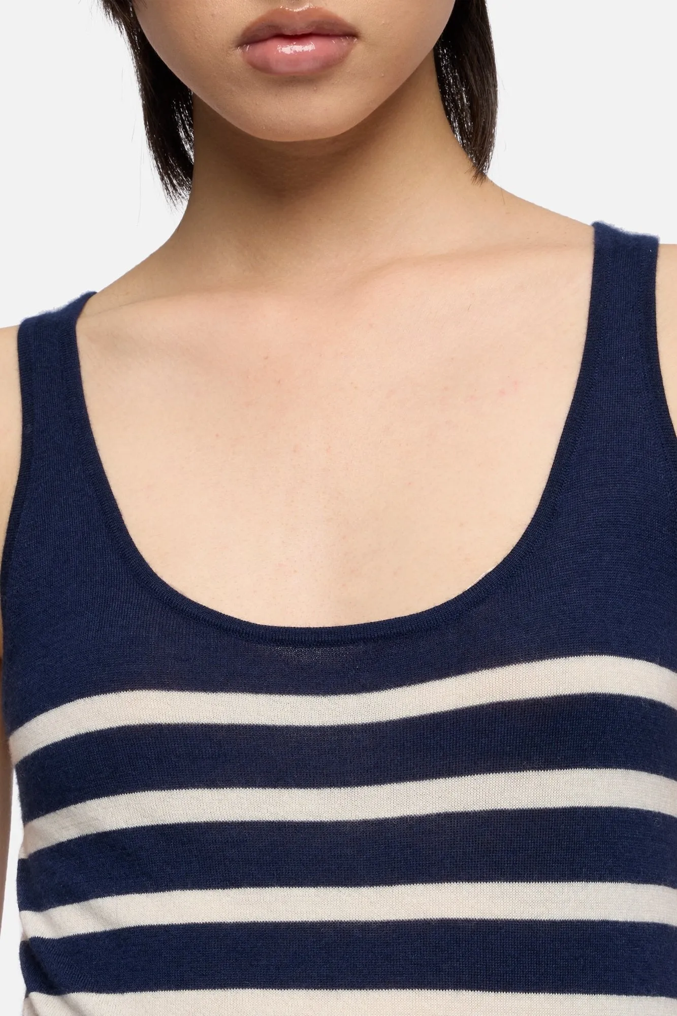 TANK in Cashmere Striped Ink sold by 7 For All Mankind product image thumbnail 4