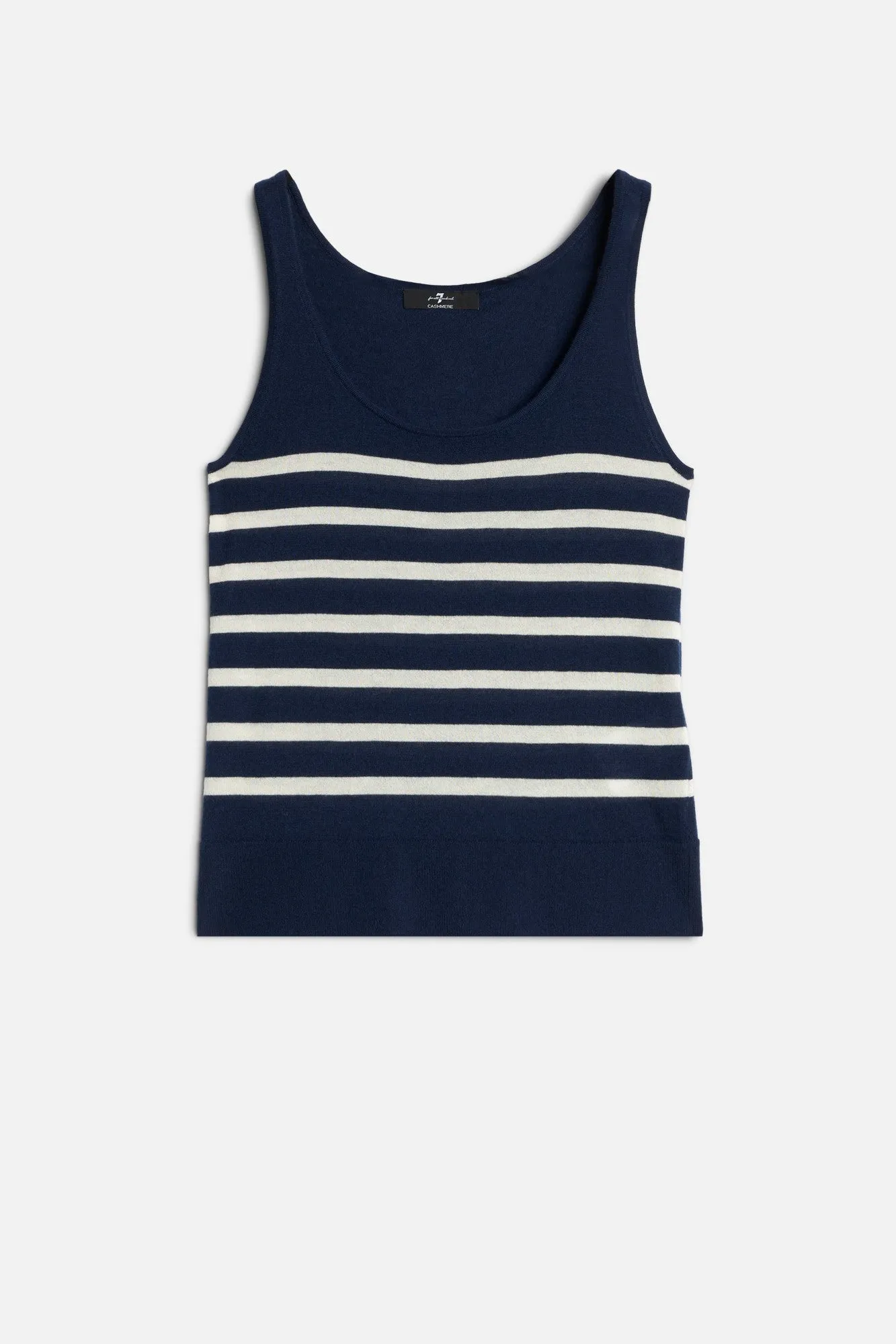 TANK in Cashmere Striped Ink sold by 7 For All Mankind