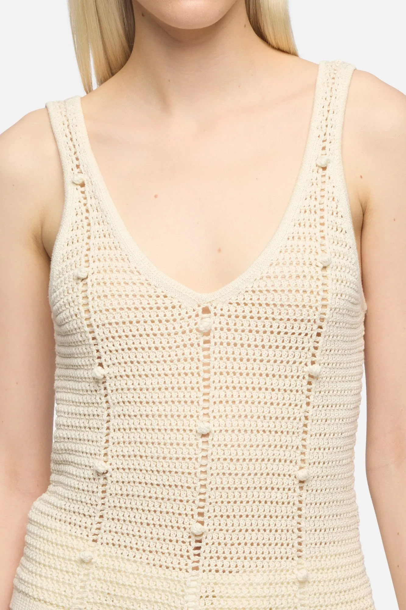 BOBBLE TANK in Ecru sold by 7 For All Mankind product image thumbnail 4