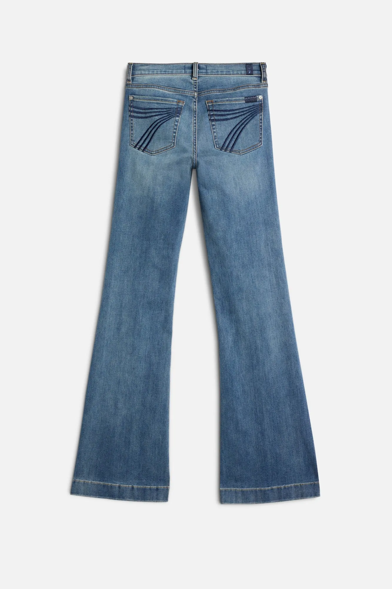 LONG DOJO in Slim Illusion Distressed Authentic Light sold by 7 For All Mankind