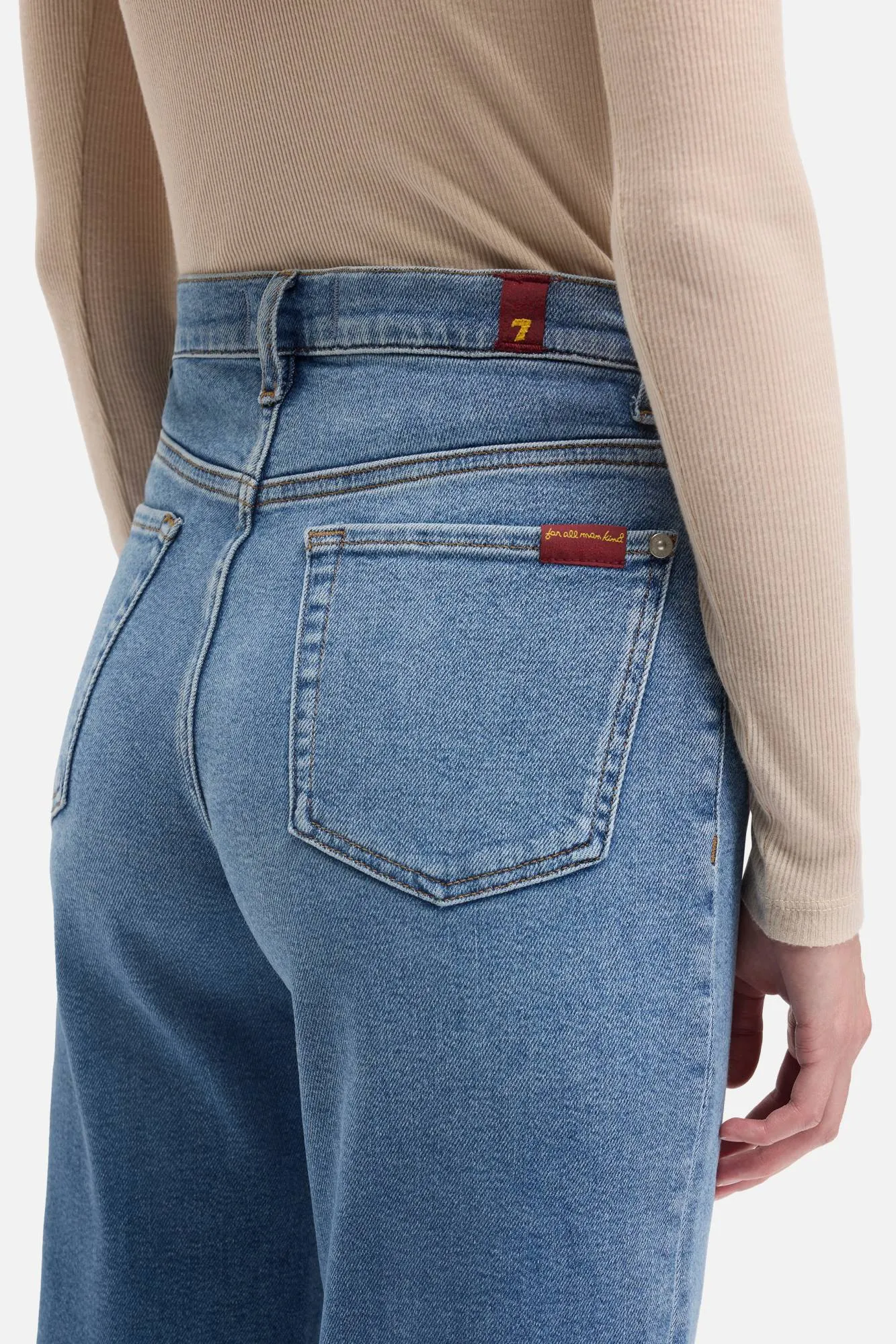 TAILORLESS MODERN DOJO in Luxe Vintage Oceanstone sold by 7 For All Mankind product image thumbnail 4