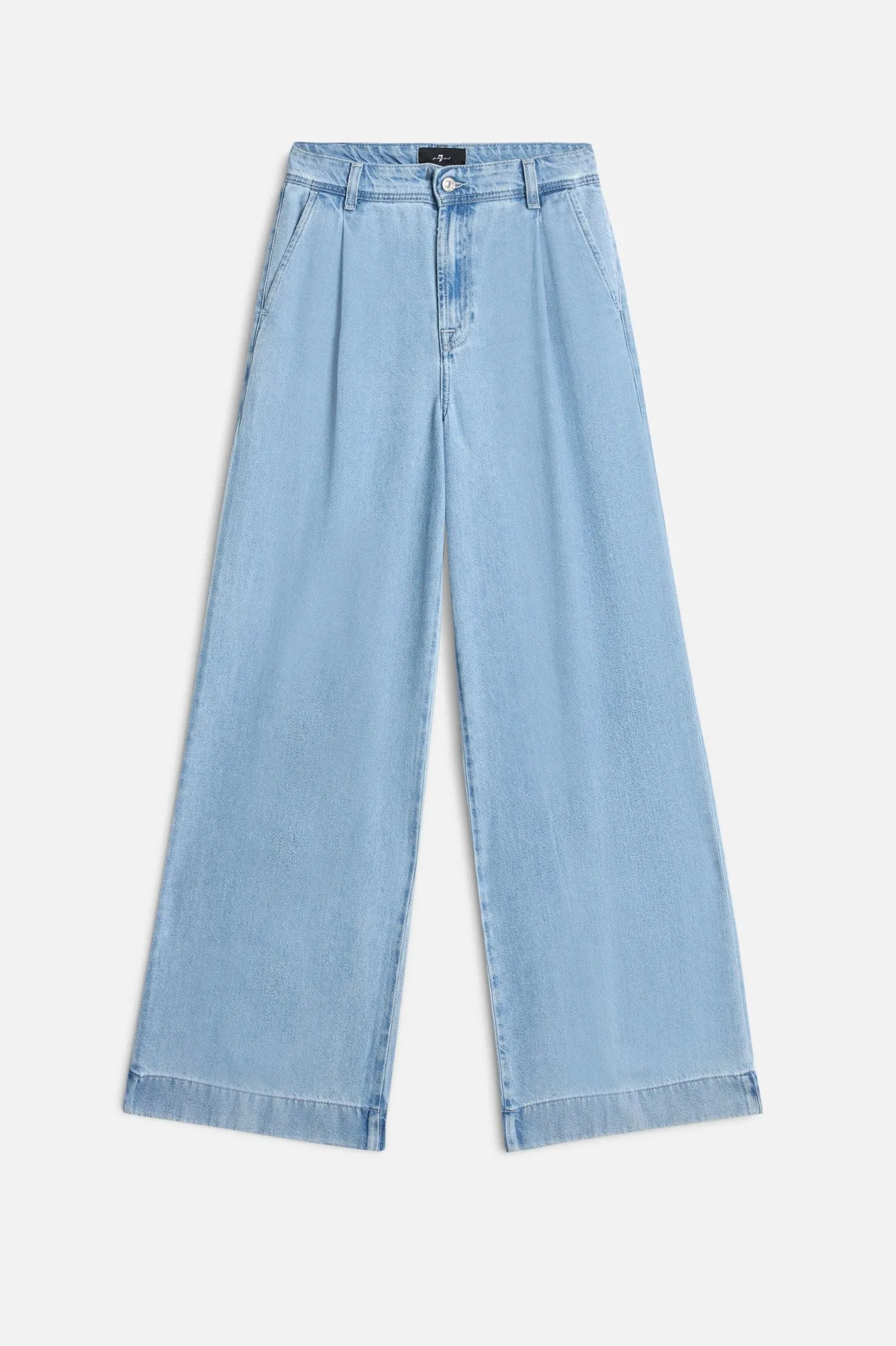 PLEATED TROUSER in Weightless Denim Hana sold by 7 For All Mankind