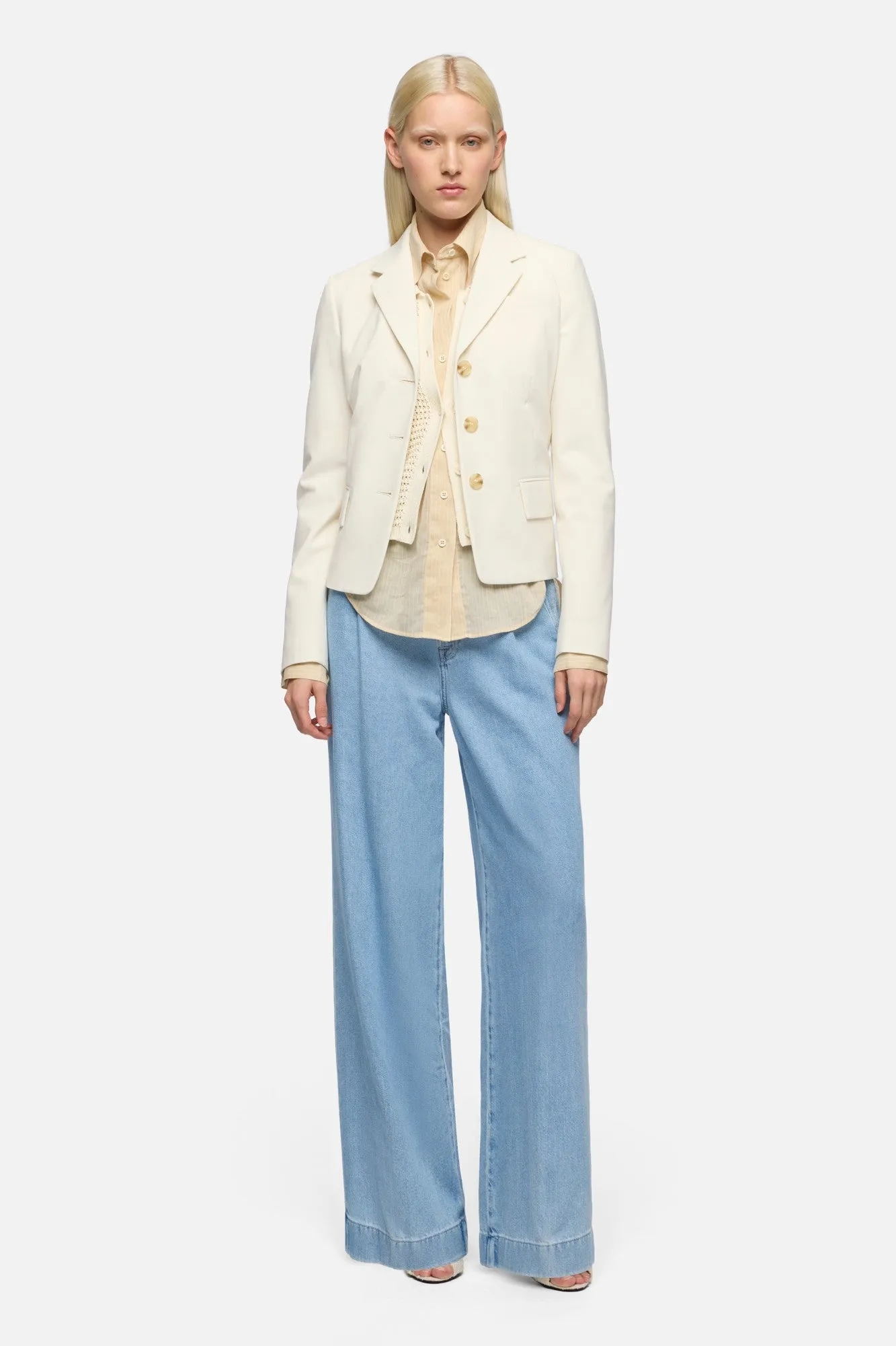 PLEATED TROUSER in Weightless Denim Hana sold by 7 For All Mankind product image thumbnail 2