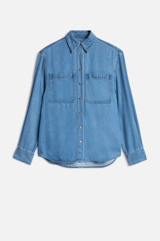 MILITARY SHIRT in Denim Celestial sold by 7 For All Mankind