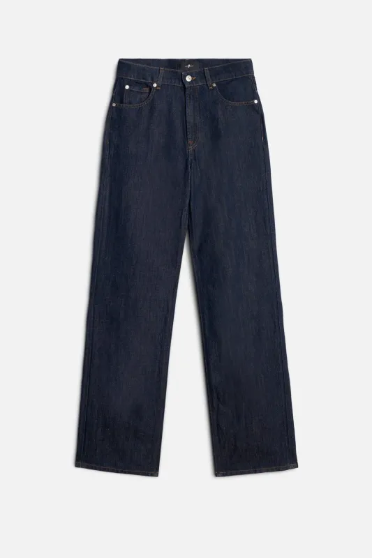 STOVEPIPE STRAIGHT in Indigo Linen Blossom sold by 7 For All Mankind