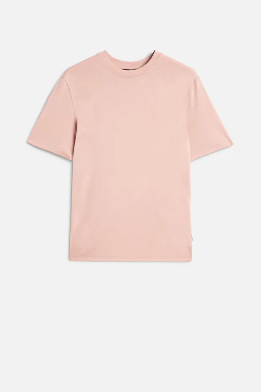 CREWNECK TEE in Lyocell Rose sold by 7 For All Mankind