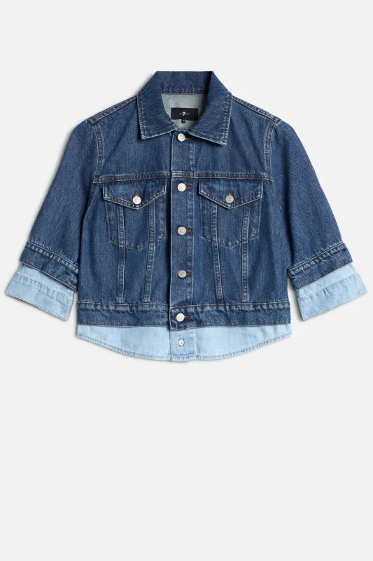 TRUCKER JACKET in MANKIND Shadow sold by 7 For All Mankind
