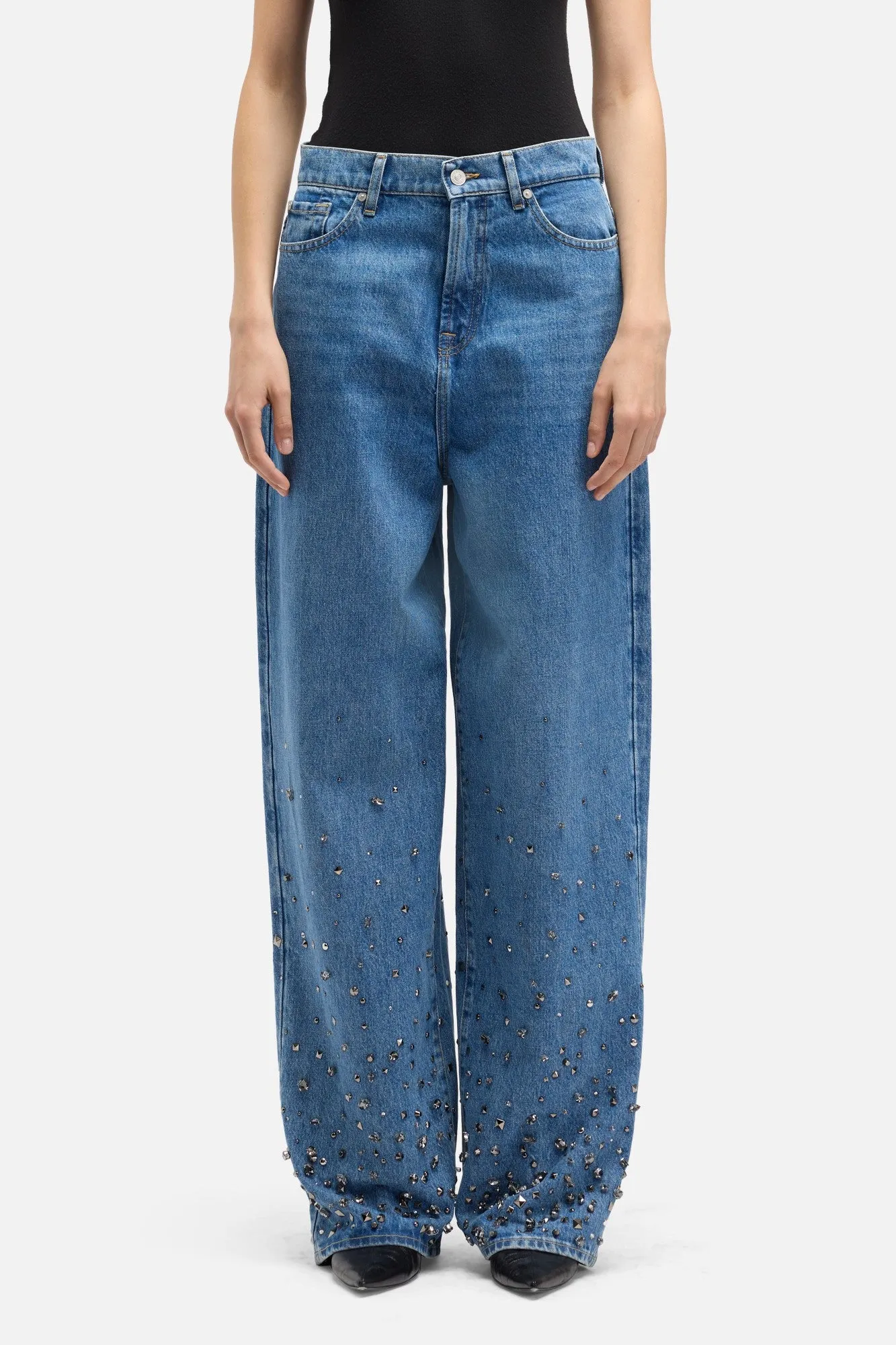 MANKIND Tailorless Slouchy Wide Leg in Dance sold by 7 For All Mankind product image thumbnail 3