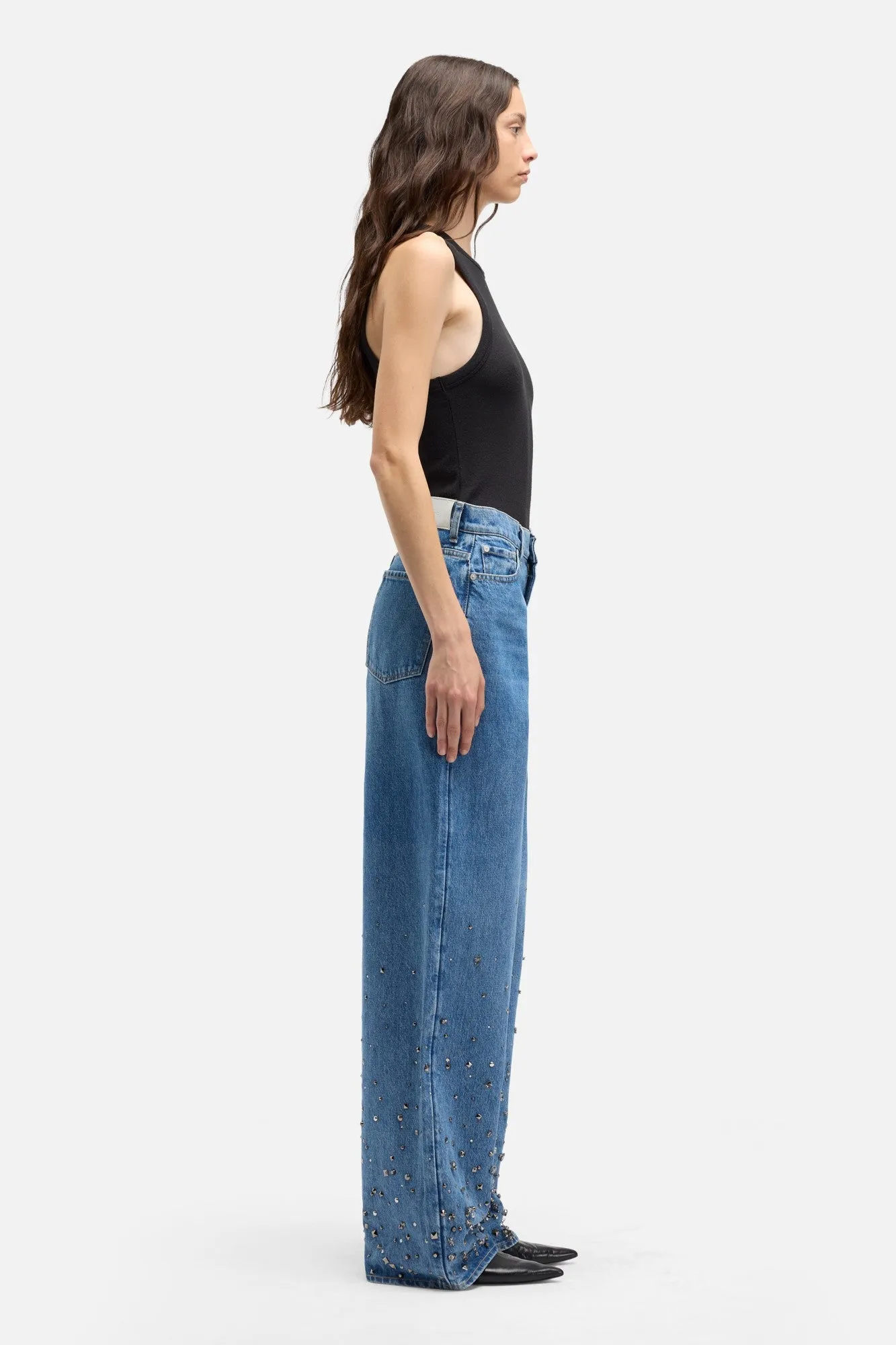 MANKIND Tailorless Slouchy Wide Leg in Dance sold by 7 For All Mankind product image thumbnail 5