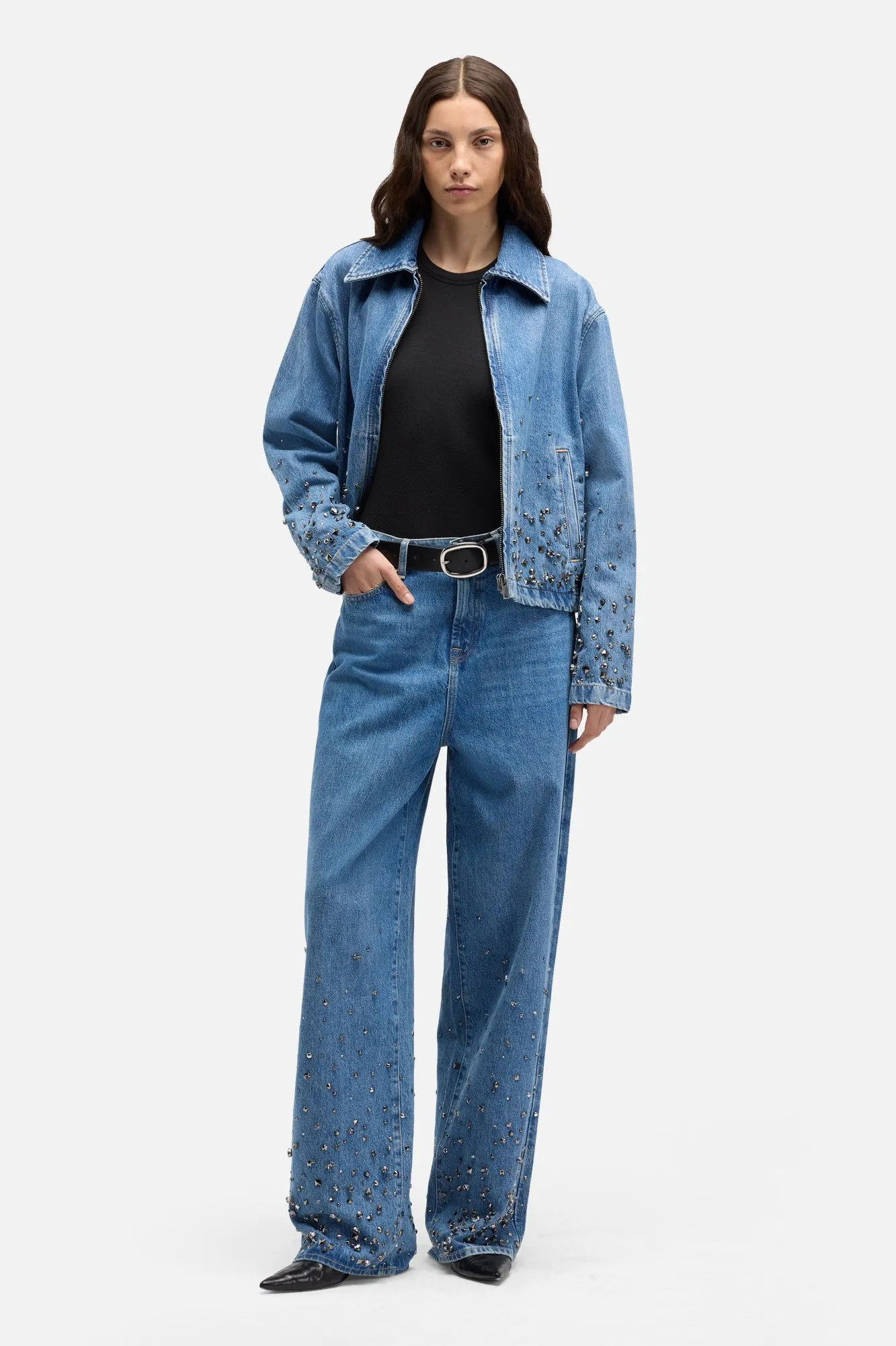 MANKIND Tailorless Slouchy Wide Leg in Dance sold by 7 For All Mankind product image thumbnail 2