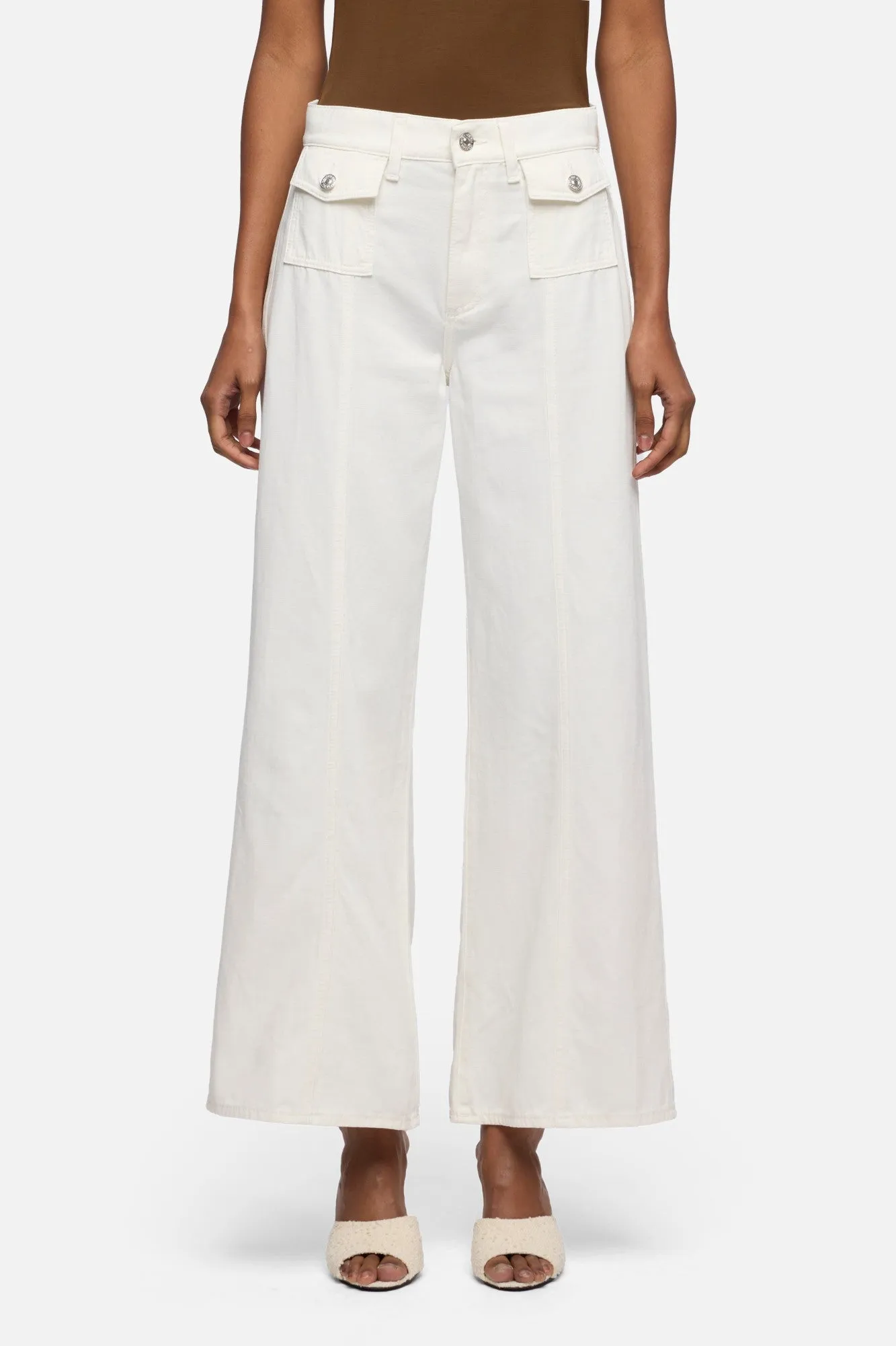 LOTTA ANKLE in Denim Linen Ostuni sold by 7 For All Mankind product image thumbnail 3