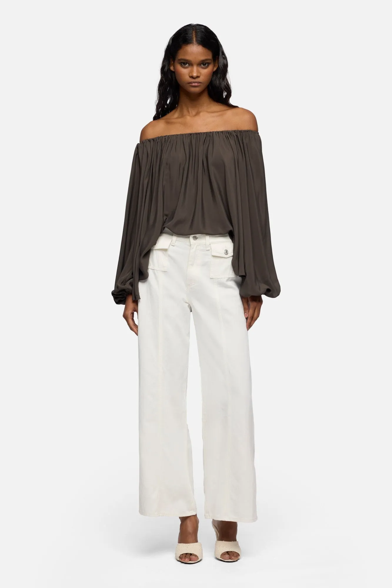 LOTTA ANKLE in Denim Linen Ostuni sold by 7 For All Mankind product image thumbnail 2