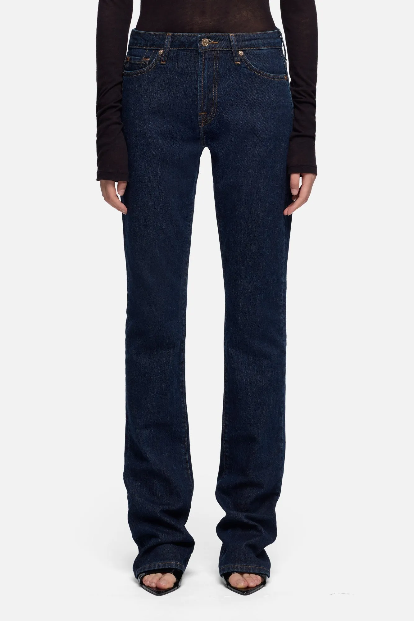 LOW SKINNY BOOT in Denim Rinsed Indigo sold by 7 For All Mankind product image thumbnail 3