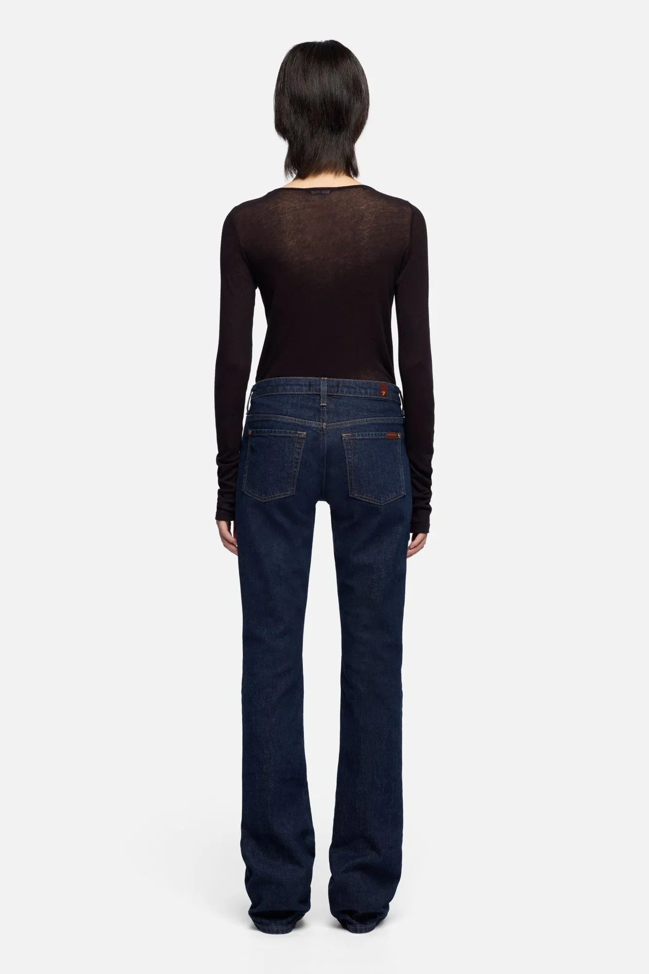 LOW SKINNY BOOT in Denim Rinsed Indigo sold by 7 For All Mankind product image thumbnail 5