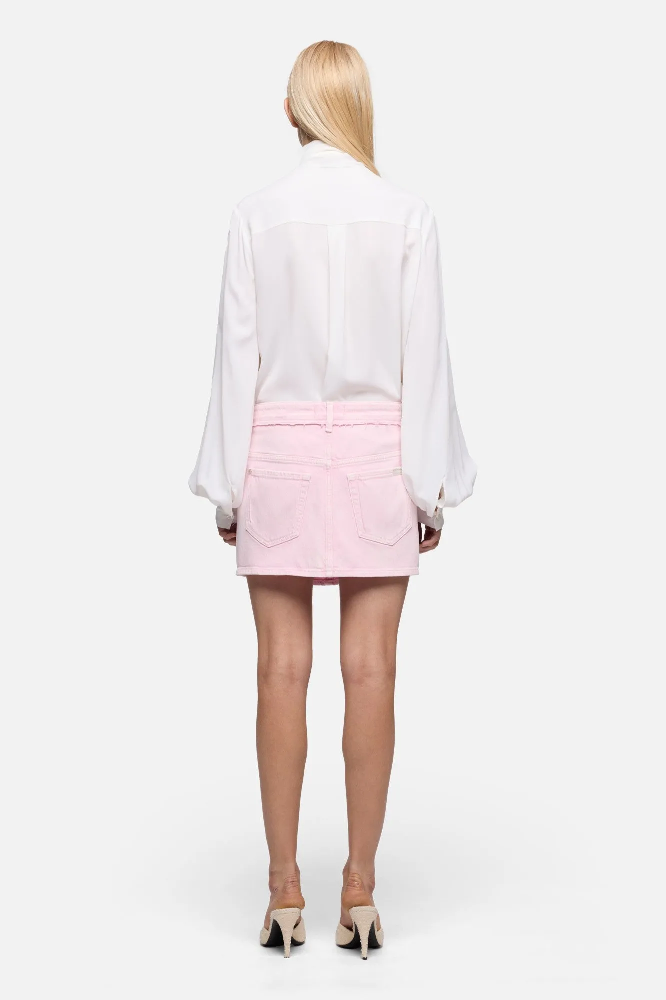 CHERRY MINI SKIRT in MANKIND Rose sold by 7 For All Mankind product image thumbnail 5