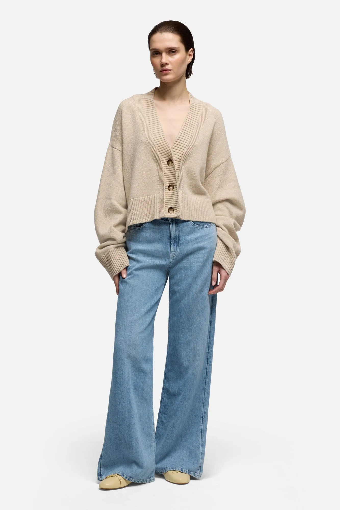 TAILORLESS LOTTA in Indigo Linen Iris sold by 7 For All Mankind product image thumbnail 2