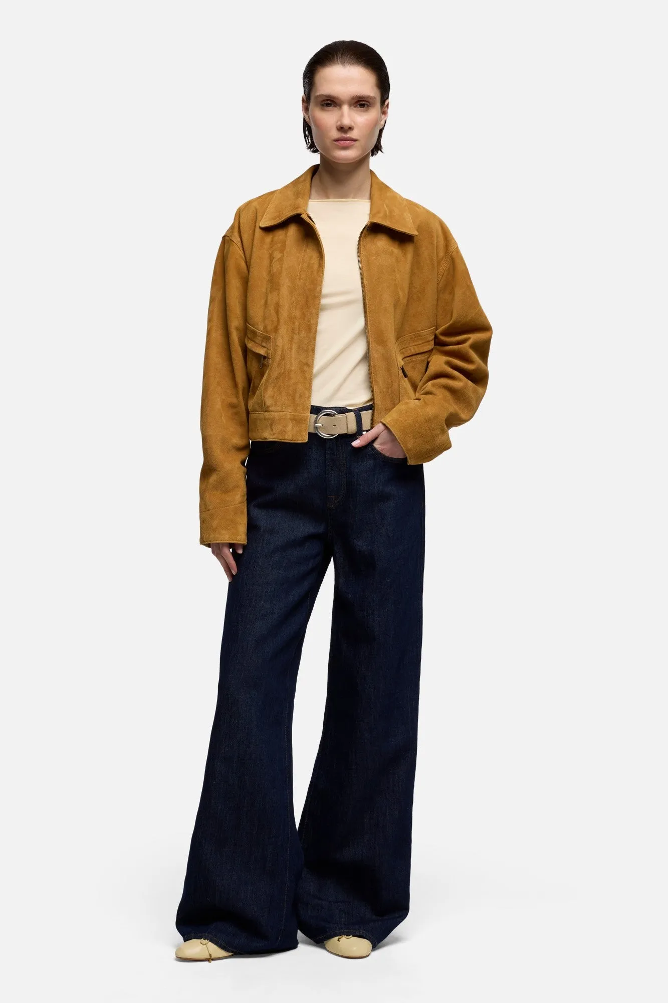 TAILORLESS LOTTA in Indigo Linen Blossom sold by 7 For All Mankind product image thumbnail 2