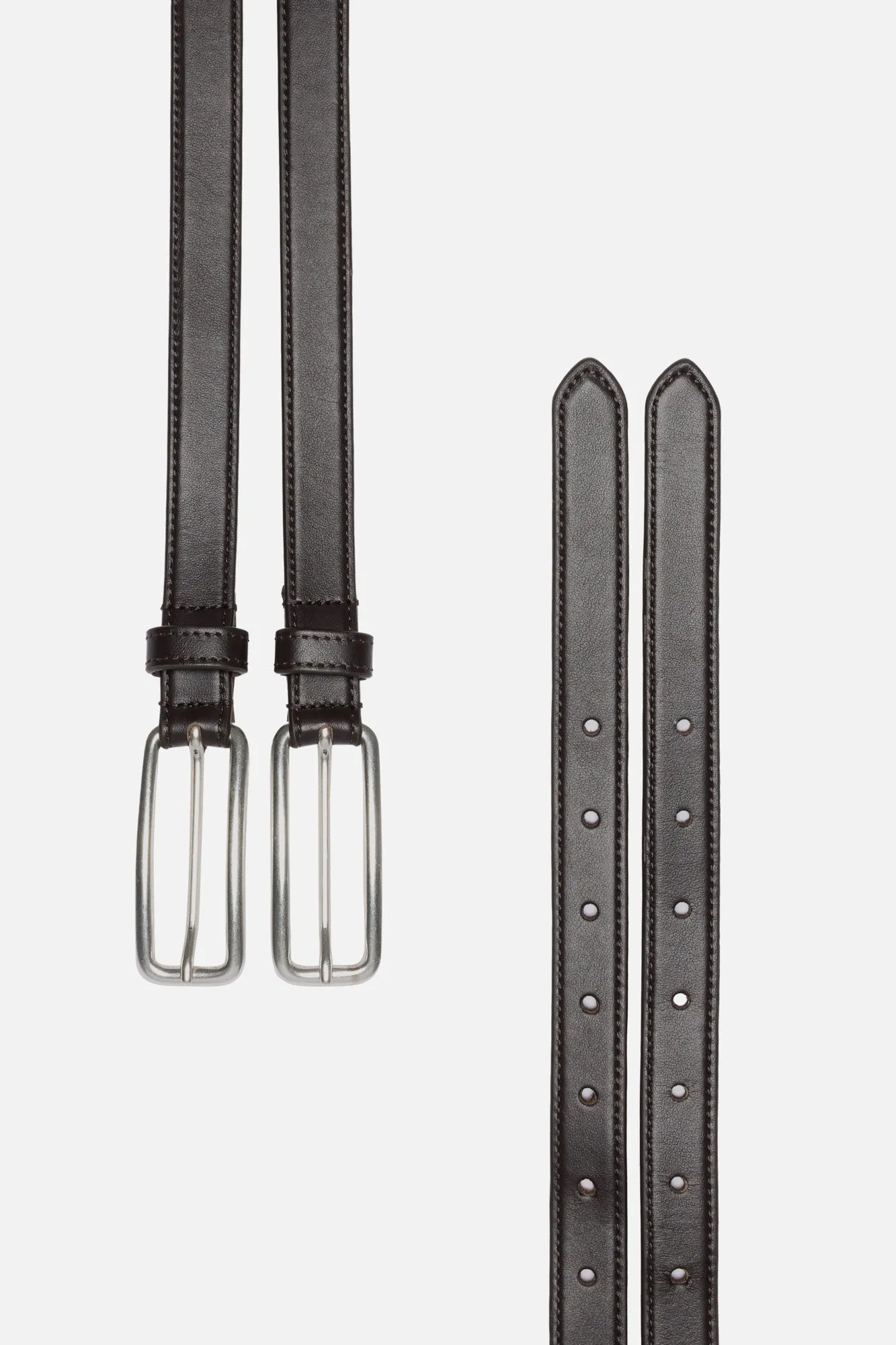 TINY DOUBLE BELT in Leather Brown sold by 7 For All Mankind product image thumbnail 3