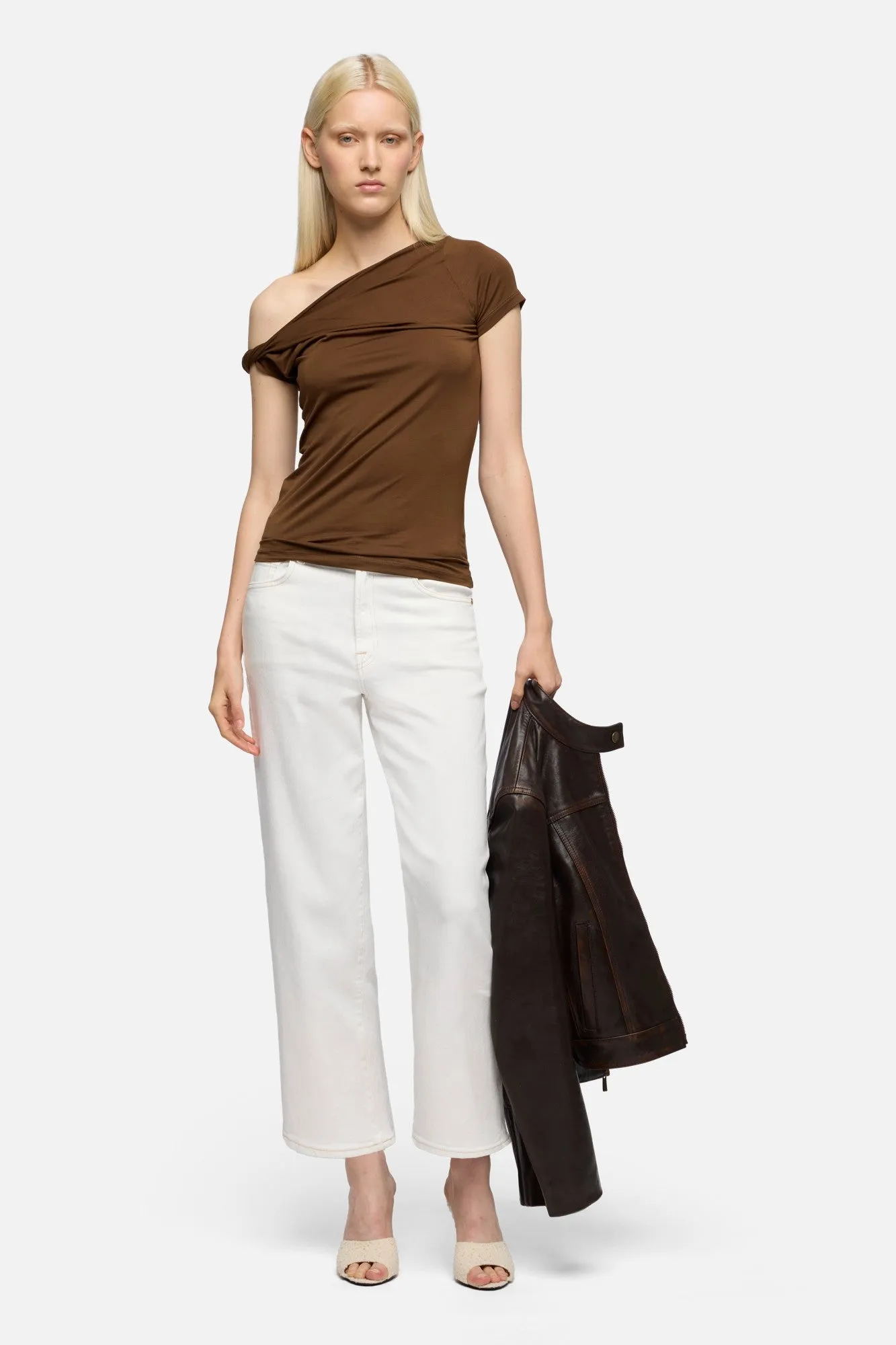 STOVEPIPE STRAIGHT ANKLE in Luxe Vintage Sugar sold by 7 For All Mankind product image thumbnail 2