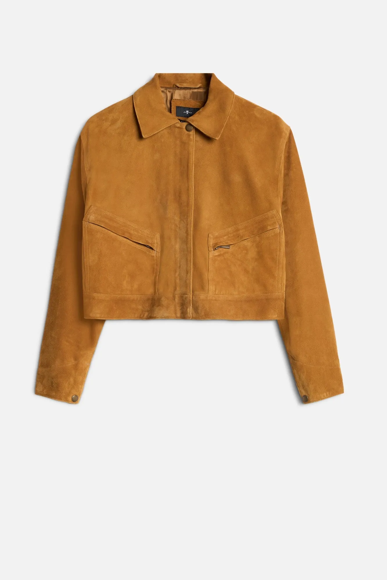 UTILITY JACKET in Suede Caramel sold by 7 For All Mankind