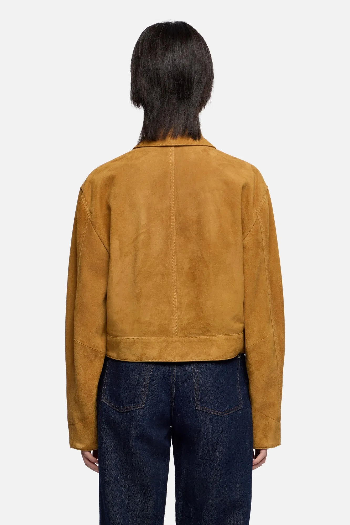 UTILITY JACKET in Suede Caramel sold by 7 For All Mankind product image thumbnail 5
