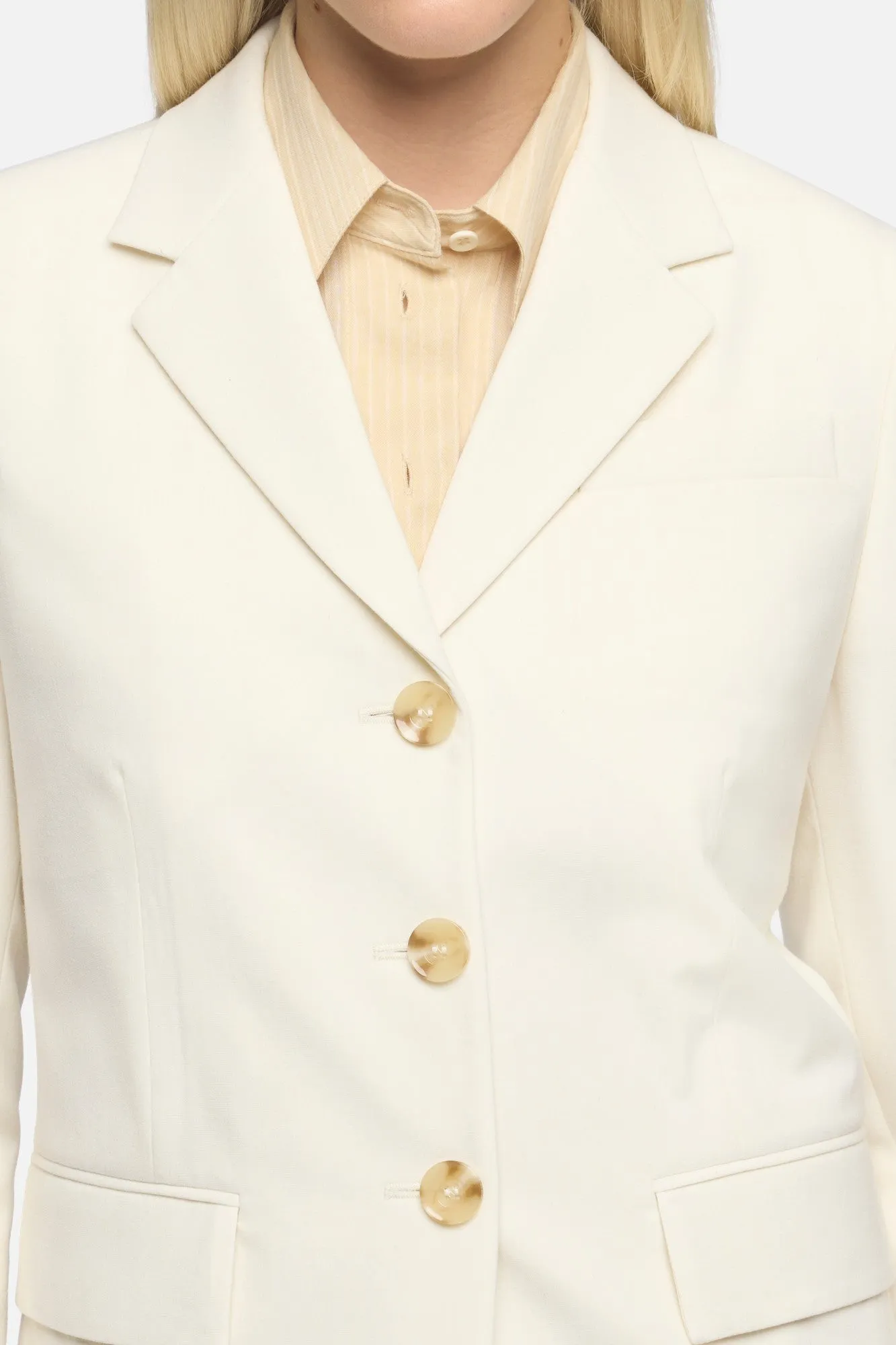 FITTED BLAZER in Wool Blend White sold by 7 For All Mankind product image thumbnail 4