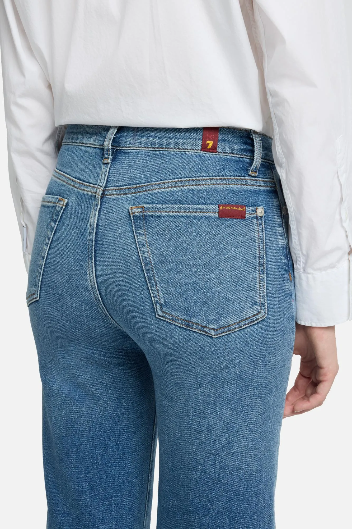 TAILORLESS MODERN DOJO in Luxe Vintage Oceanstone sold by 7 For All Mankind product image thumbnail 4