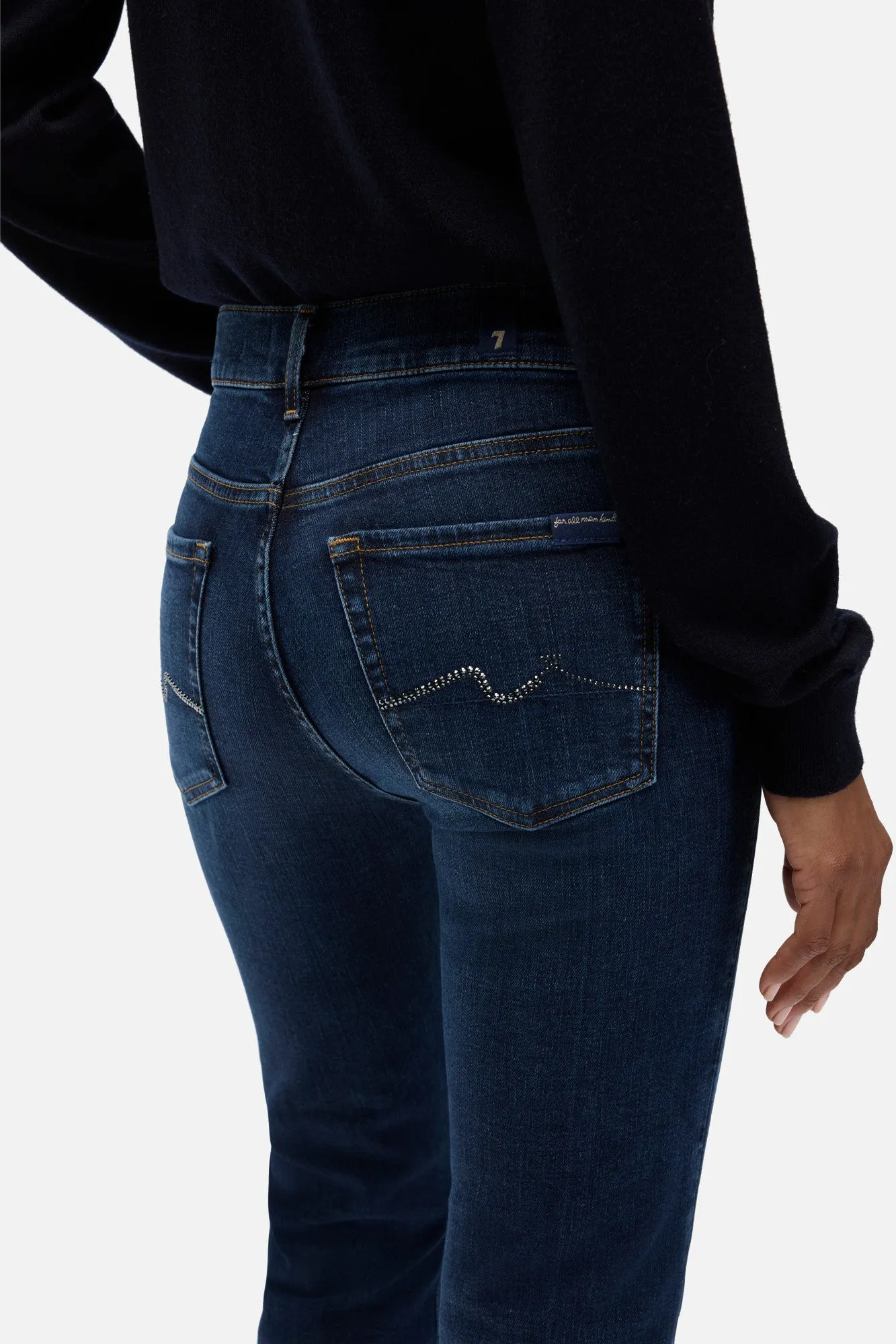 EMBELLISHED POCKET BOOTCUT in Slim Illusion Midnight Fade sold by 7 For All Mankind product image thumbnail 4