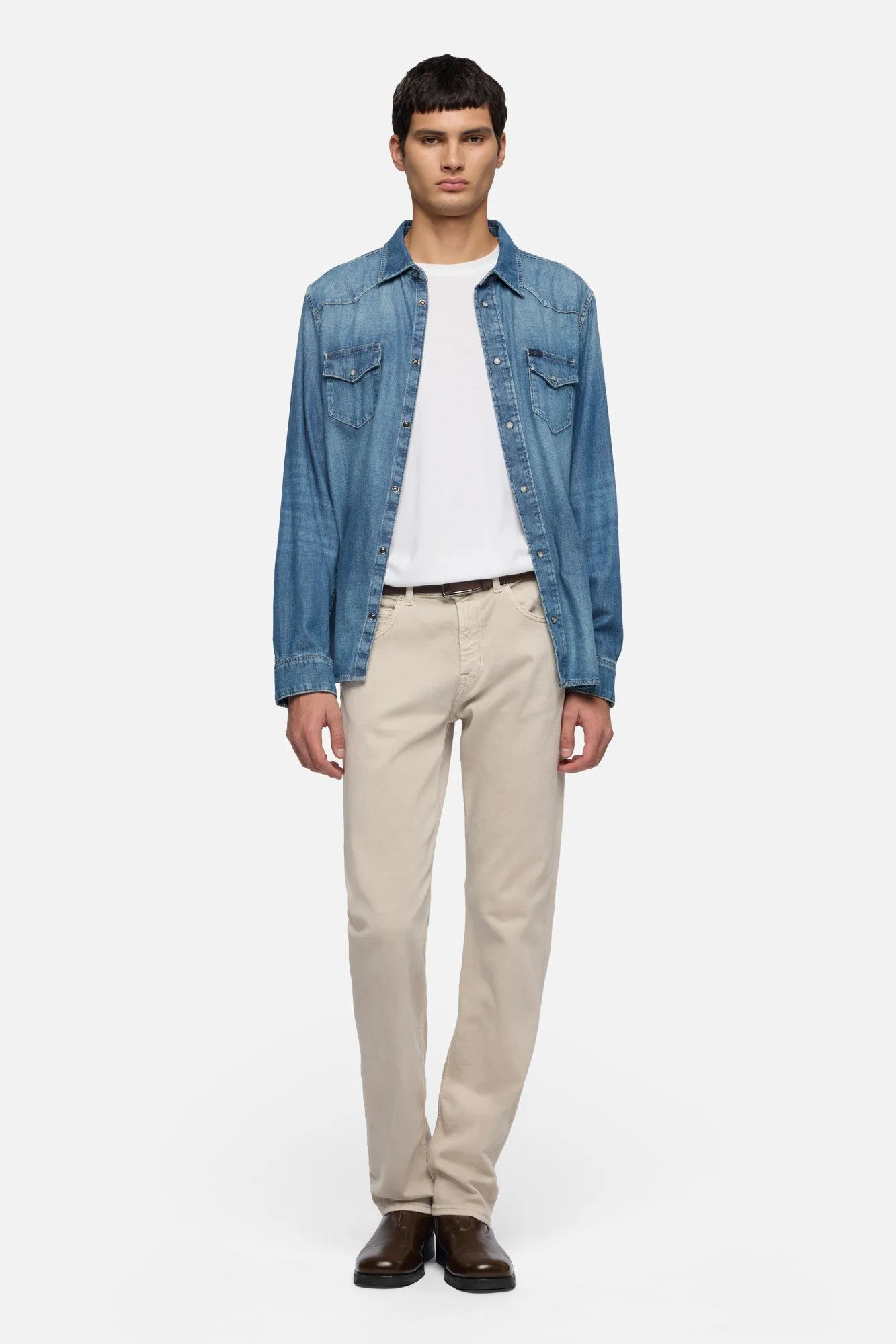 DENIM WESTERN SHIRT in Border sold by 7 For All Mankind product image thumbnail 2