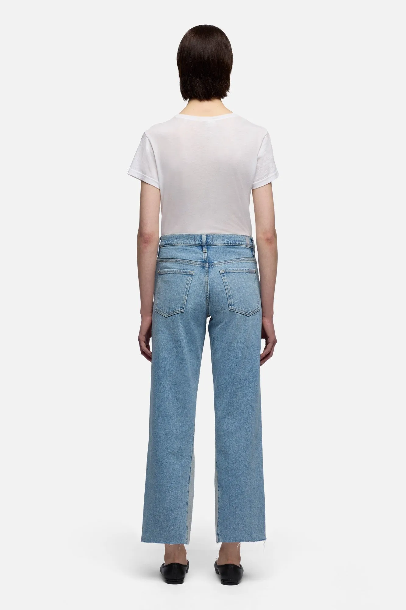 PANELED STOVEPIPE STRAIGHT ANKLE in MANKIND Seabreeze sold by 7 For All Mankind product image thumbnail 5