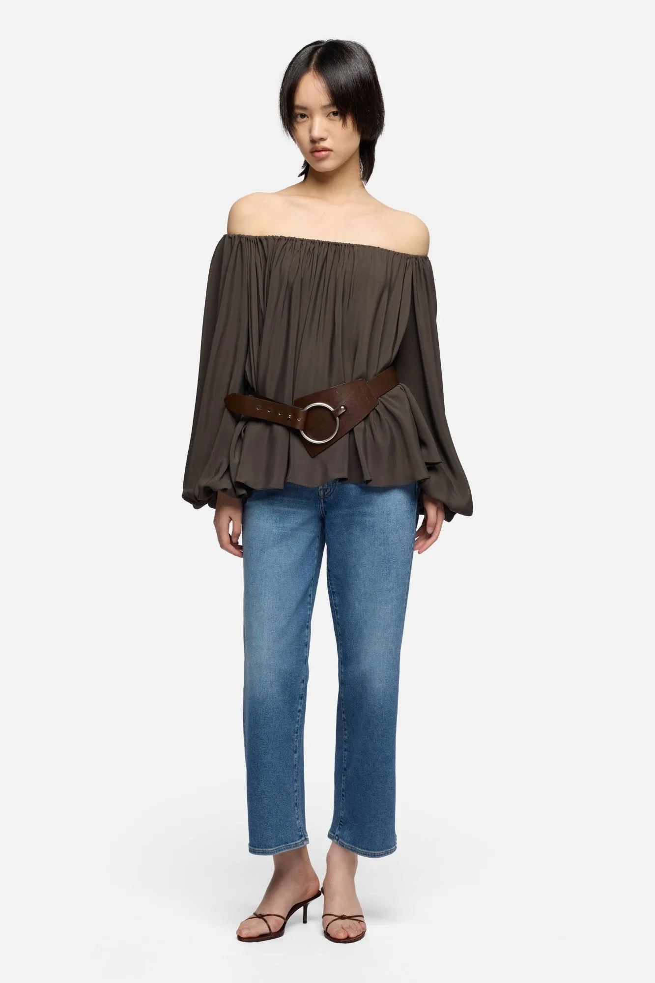 STOVEPIPE STRAIGHT ANKLE in Luxe Vintage Oceanstone sold by 7 For All Mankind product image thumbnail 2