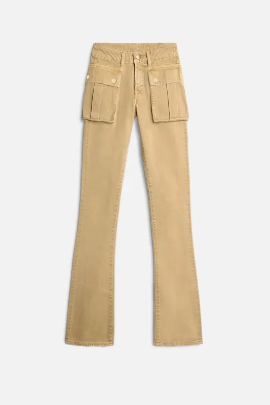 CARGO LOW SKINNY BOOT in Canvas Mocha made by 7 For All Mankind