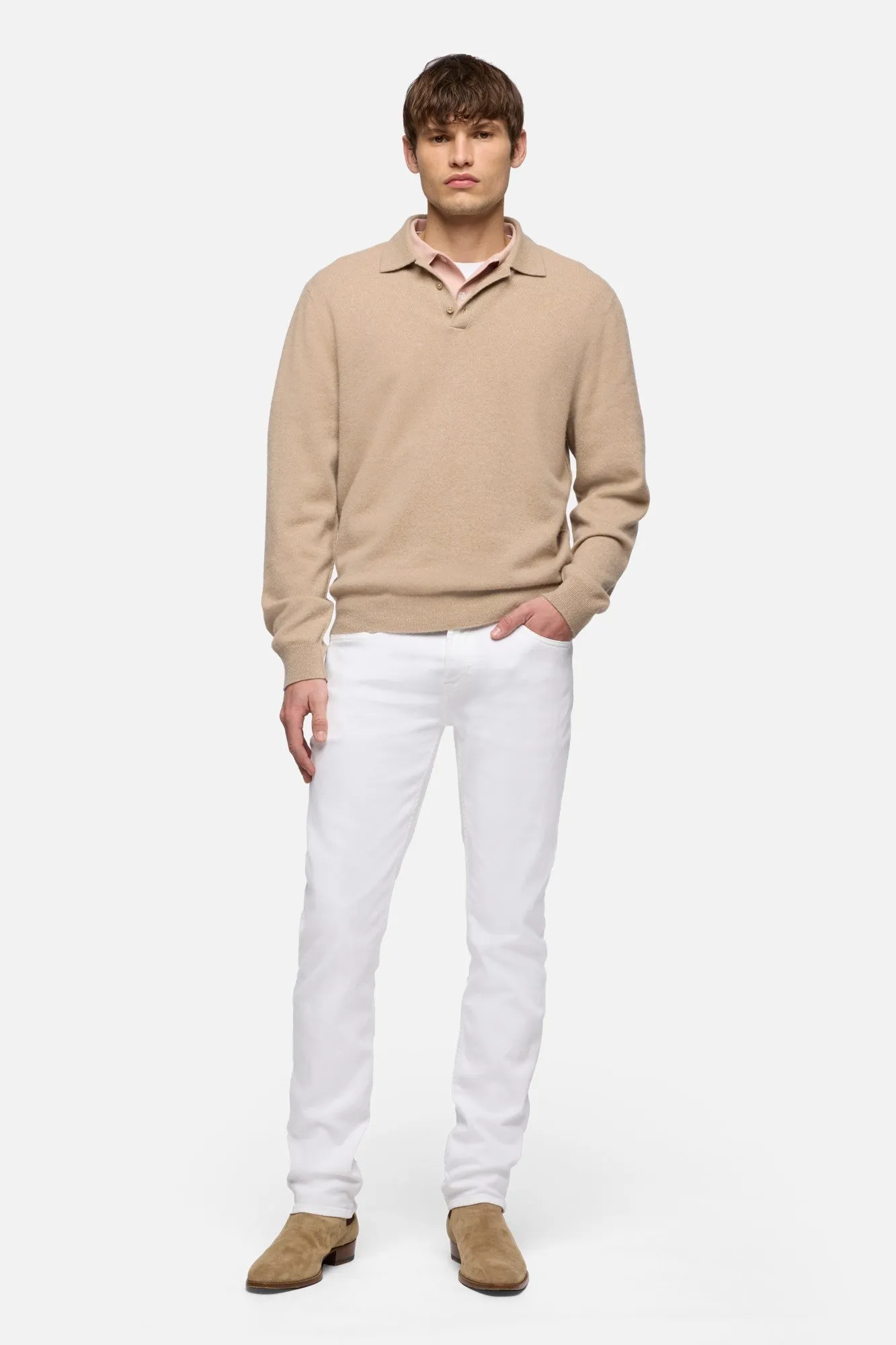 DOUBLE LAYER POLO in Rose sold by 7 For All Mankind product image thumbnail 2